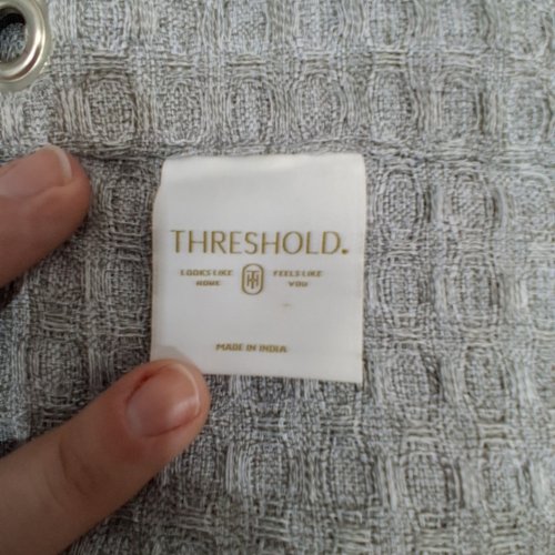 THRESHOLD GROMMET TOP SHOWER CURTAIN - 70" X 71" - GREY (MODEL: 064180608) image 3
