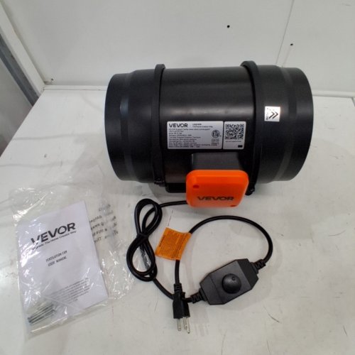 VARIABLE SPEED INLINE DUCT VENTILATION FAN - 6" / 400CFM - BLACK (MODEL: BT-FL18A) image 3