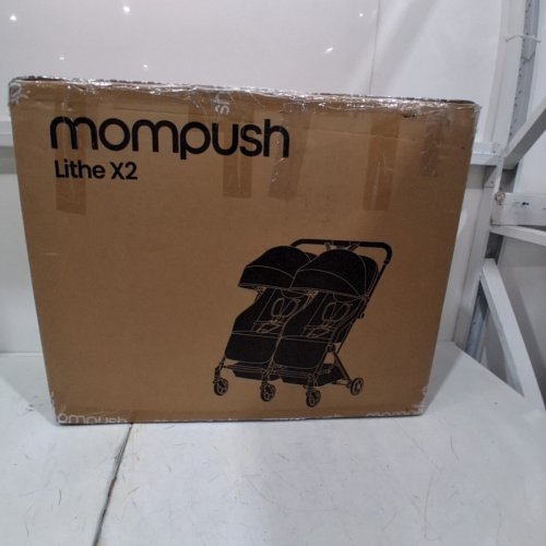 MOMPUSH LITHE X2 EASY FOLD LIGHTWEIGHT SIDE BY SIDE DOUBLE STROLLER WITH RECLINE FOR NEWBORNS AND TODDLERS - KHAKI (MODEL: S3101-ND) image 8