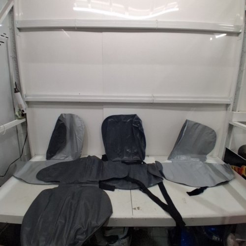 4PC INTEXT NFLATABLE BOAT REPLACEMENT SEATS - MIDDLE / SIDE SEATS - GREY image 2