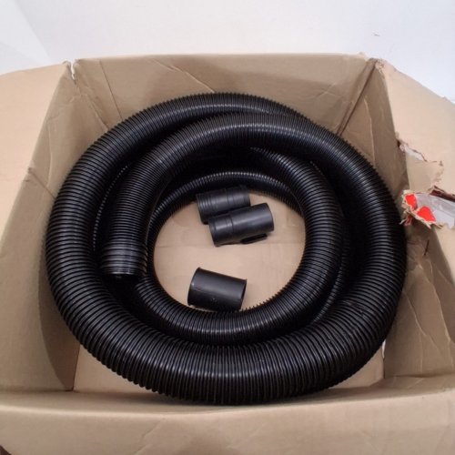 CRAFTSMAN 20FT LOCKING WET/DRY SHOP VACUUM HOSE KIT WITH 3 ADAPTERS - 2-1/2" DIAMETER HOSE - BLACK (MODEL: CMXZVBE38759) image 2