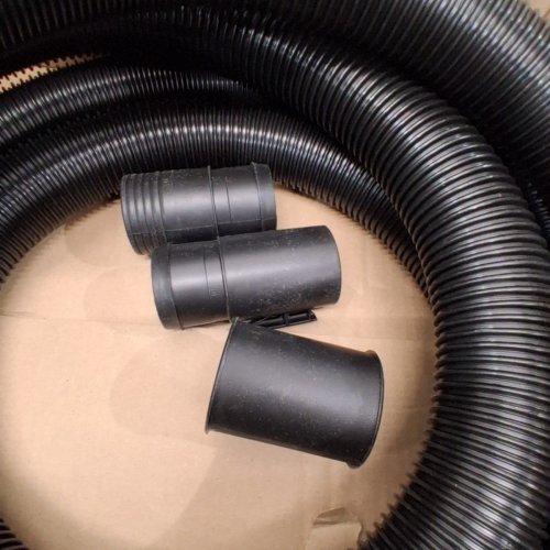 CRAFTSMAN 20FT LOCKING WET/DRY SHOP VACUUM HOSE KIT WITH 3 ADAPTERS - 2-1/2" DIAMETER HOSE - BLACK (MODEL: CMXZVBE38759) image 4