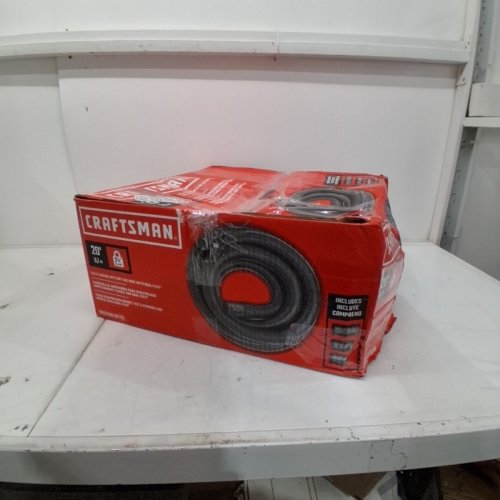 CRAFTSMAN 20FT LOCKING WET/DRY SHOP VACUUM HOSE KIT WITH 3 ADAPTERS - 2-1/2" DIAMETER HOSE - BLACK (MODEL: CMXZVBE38759) image 6