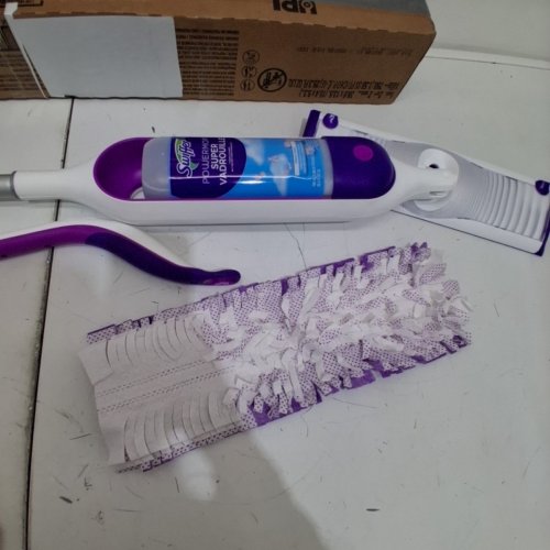 SWIFFER POWERMOP SUPER MULTI-SURFACE MOP & MOP PADS - PURPLE/WHITE image 3