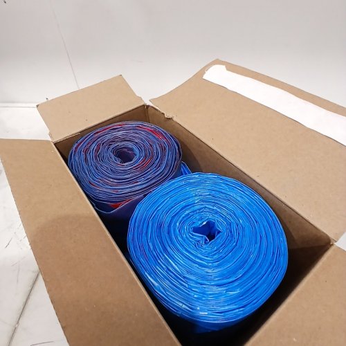 100PK KIRKLAND SIGNATURE TRANSPARENT BLUE RECYCLING BAGS - 30GAL - BLUE image 2