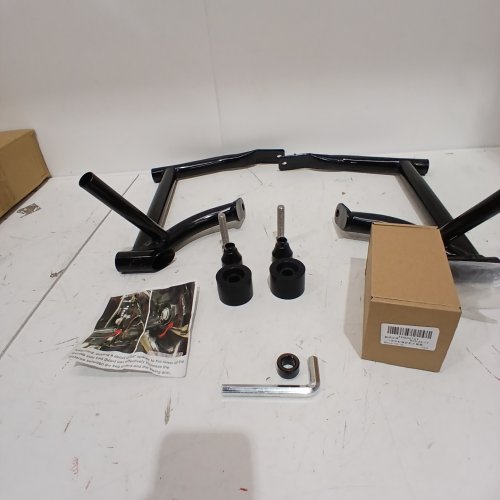 SADDLEBAG GUARD CRASH BAR WITH BALL - FOR HARLEY ROAD / STREET GLIDE 2014-24 - BLACK image 2