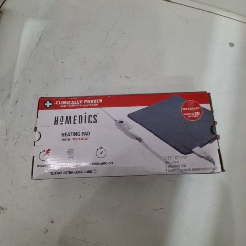 HOMEDICS HEATING PAD - 12" X 15" - GREY (MODEL: HP-20DSJ-BL) image 3