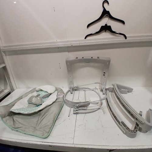 INGENUITY 3-IN-1 KEEP COZY GROW WITH ME VIBRATING BABY BOUNCER, ROCKER & CHAIR - 40LBS CAPACITY - WEAVER THEME GREY/WHITE/GREEN (MODEL: ‎12428) image 2