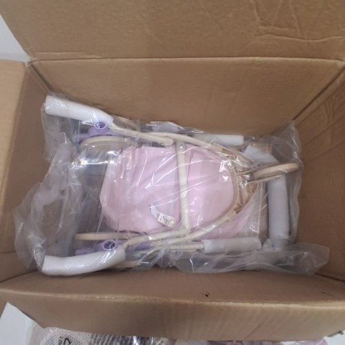 4PC LULLABABY REALISTIC BABY DOLL WITH DOLL PLAYPEN, HIGH CHAIR & JOGGER STROLLER SET - PINK (MODEL: LBY7633C1Z) image 4