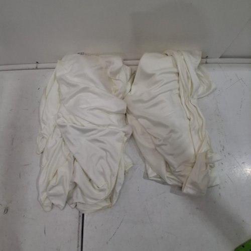 (2 PANEL) POLYESTER BACKDROP CURTAINS - 5FTX10FT/EACH - IVORY image 3