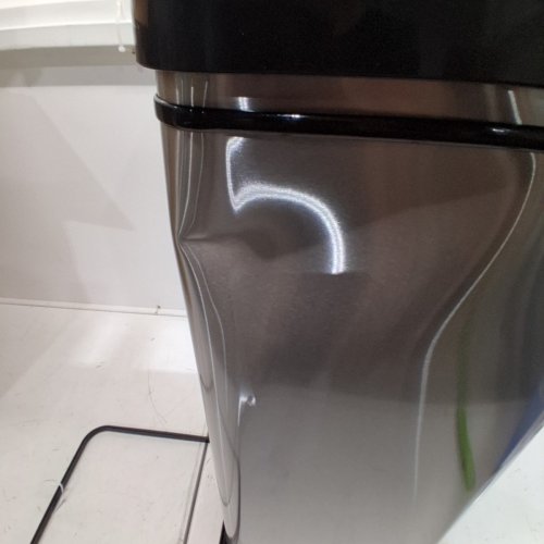ITOUCHLESS STAINLESS STEEL SQUARE MOTION SENSING TOUCHLESS TRASH CAN - 13GAL - (MODEL:DZT13PL) image 2