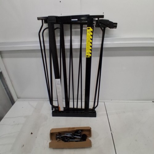 REGALO EASY STEP ADJUSTABLE EXTRA WIDE METAL SAFETY GATE, 30" X 29" - 49" - BLACK (MODEL: 1164EBDS) image 2