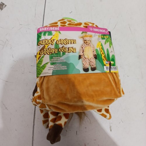 PALAMON TODDLER HOODED GIRAFFE JUMPSUIT - 12-18 MONTHS - TAN / BROWN GIRAFFE PRINT image 3