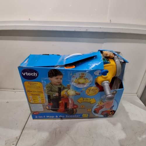 VTECH 2-IN-1 MAP & GO SCOOTER, ENGLISH VERSION - AGE 1-3 YEAR - RED (MODEL: 80-572300) image 5