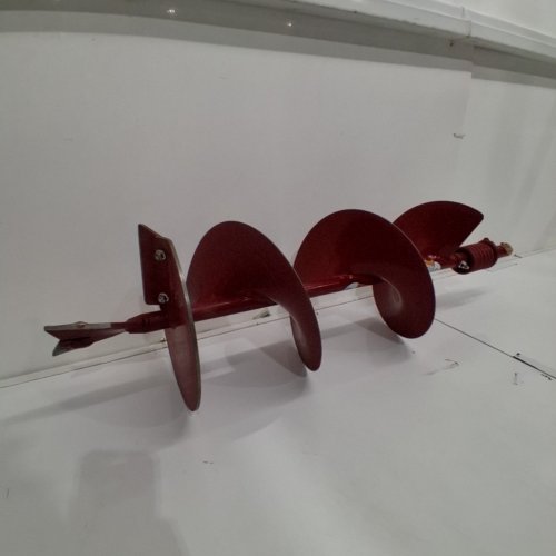 EARTHQUAKE #EA8F 8-INCH DIAMETER 36-INCH LONG EARTH AUGER WITH FISHTAIL POINT AND FLEX COIL SHOCK SPRING image 2
