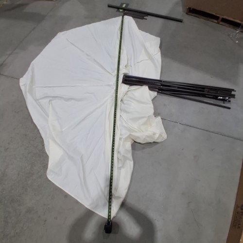 OUTDOOR PATIO UMBRELLA - 9FT - BEIGE image 2