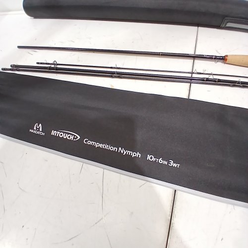 MAXCATCH COMPETITION INTOUCH NYMPH FLY ROD - 10FT 6" - 3WT- BLACK/BROWN image 3