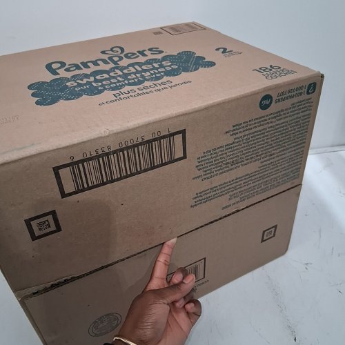 186PK PAMPERS SWADDLERS DISPOSABLE DIAPERS - SIZE 2 image 6