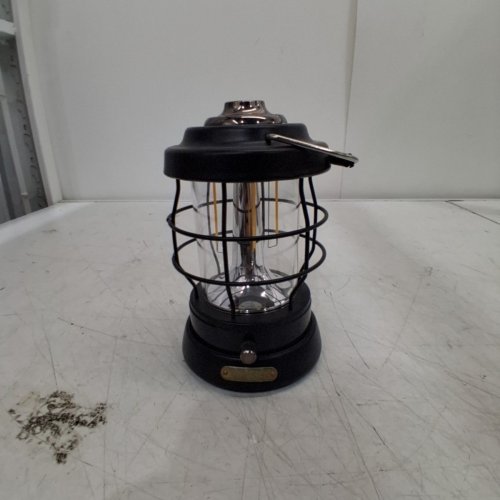 RECHARGEABLE RETRO CAMPING LANTERN - 1500LM - BLACK image 3