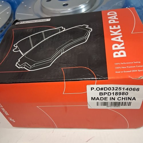 6PC A-PREMIUM FRONT DRILLED AND SLOTTED DISC BRAKE ROTORS + CERAMIC PADS KIT - FITS VARIOUS NISSANS (MODEL:BRS33137/BPD18980) image 8