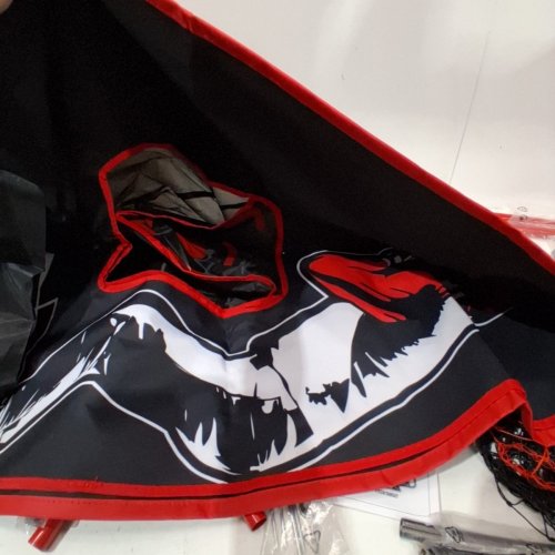 FRANKLIN SPORTS 2-IN-1 MLB SWITCH HITTER PITCH RETURN - 55" X 36" - BLACK/RED (MODEL: 24803) image 3