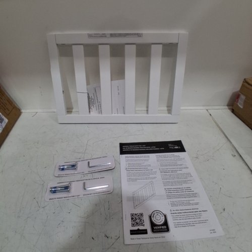 STORKCRAFT UNIVERSAL TODDLER SLAT SAFETY RAIL FOR TURNING SELECT STORKCRAFT/GRACO CRIBS - 18.5" X 12.28" - WHITE (MODEL: 01350-301-TS) image 2