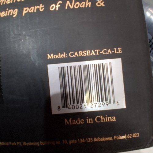 NOAH & PAW PET CAR SEAT (MODEL: CARSEAT-CA-LE) image 2