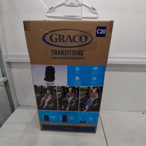 GRACO TRANZITIONS 3-IN-1 HARNESS BOOSTER SEAT - 22-100LBS - PROOF BLACK (MODEL: 2035724) image 4