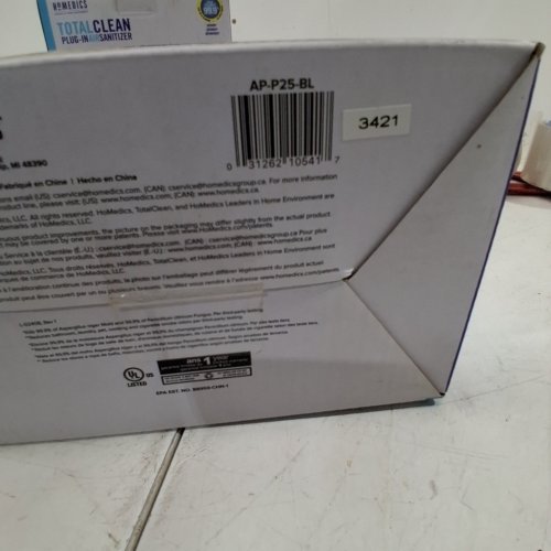 HOMEDICS TOTAL CLEAN PLUG-IN AIR SANITIZER - BLUE (MODEL: AP-P25-BL) image 2