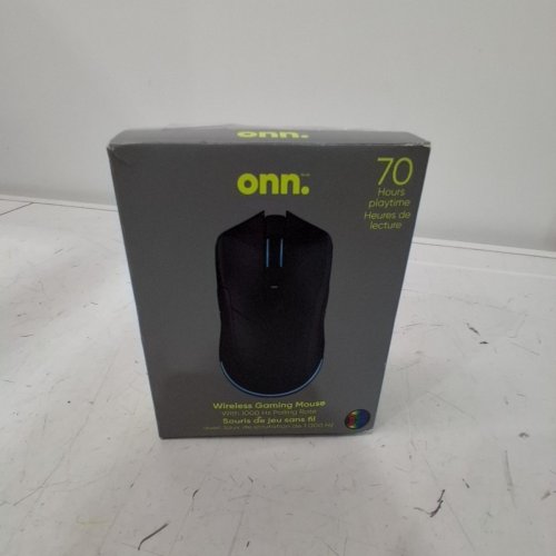 ONN. WIRELESS RECHARGEABLE GAMING MOUSE WITH LIGHTS - 24GHZ - BLACK image 5