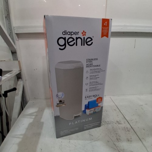 PLAYTEX DIAPER GENIE SIGNATURE PLATINUM DIAPER PAIL - 27" - OFF WHITE (MODEL: I000809) image 8