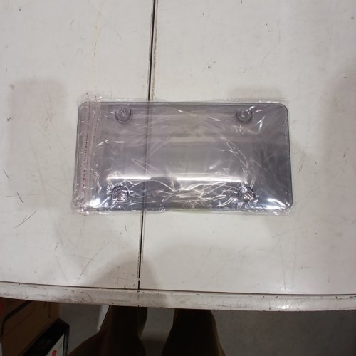 2PK UNIVERSAL ACRYLIC TINTED LICENSE PLATE COVER - SMOKEY GREY image 2