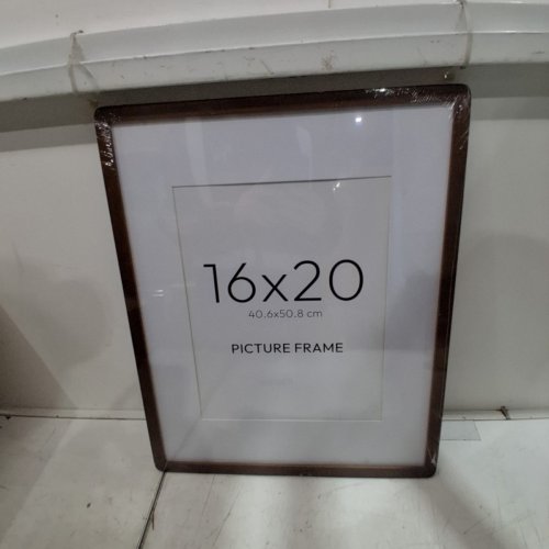 PICTURE FRAME - 16" X 20" - BROWN image 2