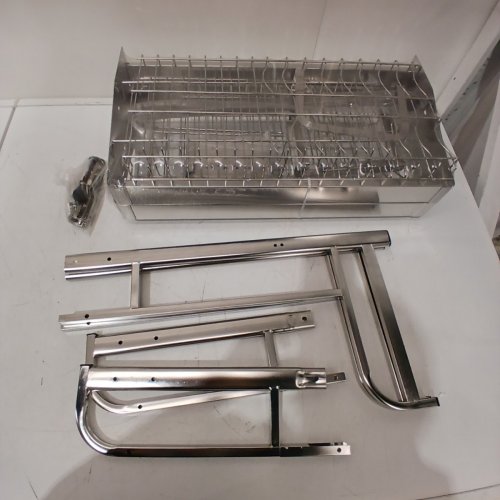 LYALFIRE OVER-SINK 3-TIER DISH DRYING RACK - 24" –38" ADJUSTABLE WIDTH - SILVER image 2