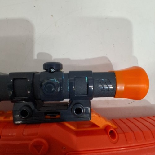 ADVENTURE FORCE SPECTRUM MOTORIZED CLIP-FED BLASTER - ORANGE AND BLACK image 4