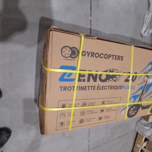 GYROCOPTERS FOLDABLE ELECTRIC SCOOTER - 32KM/H UPTO 40KM RANGE -500W MOTOR -BLACK (MODEL: ZENO 2.0) image 5