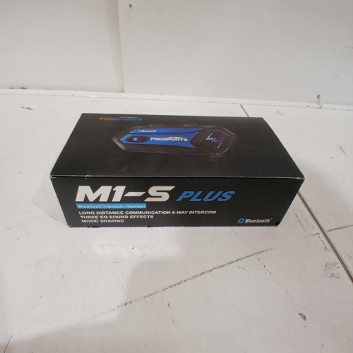 FODSPORTS LONG DISTANCE BLUETOOTH INTERCOM HEADSET KIT - 8-WAY 2000M RANGE - BLACK (MODEL: M1-S PRO) image 4