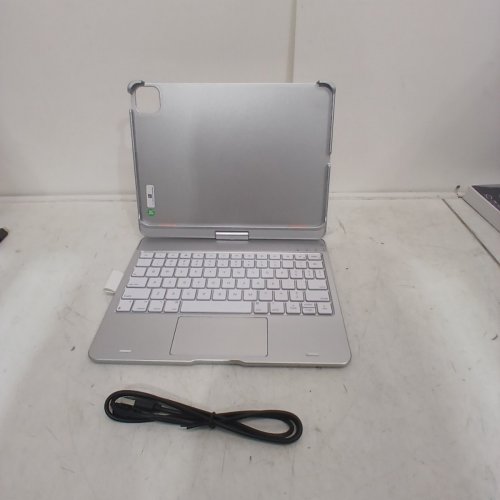 TYPECASE FLEXBOOK TOUCH KEYBOARD CASE - BLUETOOTH, FITS 11" IPAD AIR M2/M3, IPAD AIR 10.9" 4TH/5TH GEN, 11" IPAD AIR PRO 1ST-4TH GEN - MULTITOUCH TRACK PAD, PENCIL HOLDER - SILVER (MODEL: KB201T-110) image 2