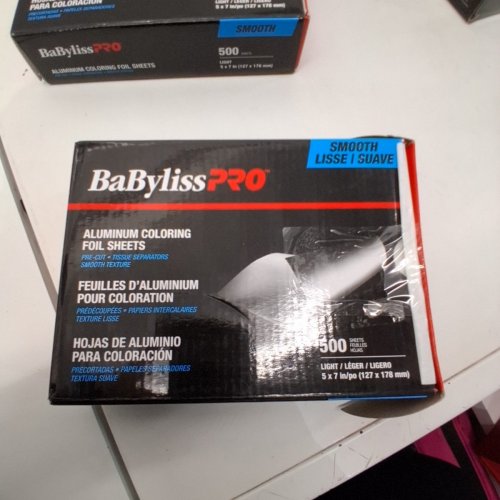 2 BABYLISSPRO PRE-CUT SMOOTH ALUMINUM COLORING FOIL SHEETS - 500 SHEETS EACH, 5" X 7" image 3