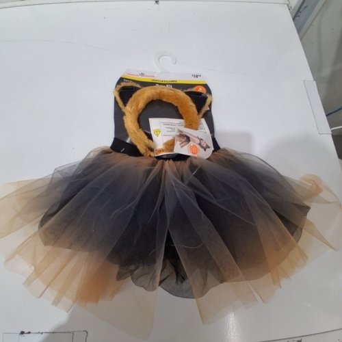 2PC GIRL'S WAY TO CELEBRATE LIGHT-UP TIGER COSTUME TUTU KIT - OSFM - BLACK/ORANGE image 3