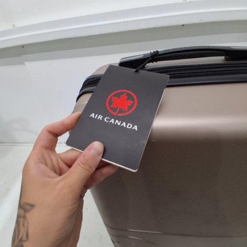 AIR CANADA MAPLE LEAF HARDSIDE CARRY-ON LUGGAGE WITH SPINNER WHEELS - 20" - TAUPE (MODEL: 1873563) image 2