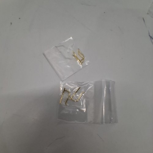 2PR WOMENS UNBRANDED CLIMBER SIMPLE 925 STUD EARRINGS - 38MM- GOLD PLATED image 3