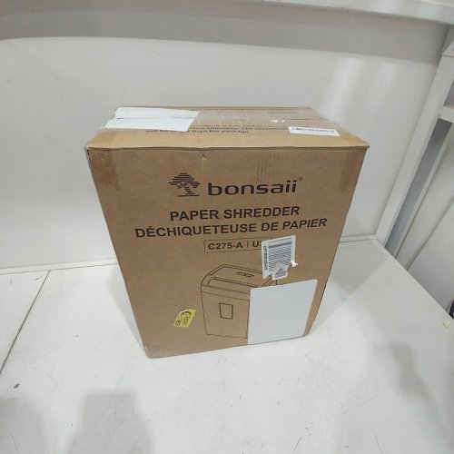 BONSAII 12-SHEET CROSS CUT PAPER SHREDDER, 10 MINUTE RUN TIME - 5.5GAL - BLACK (MODEL: C275-A) image 4