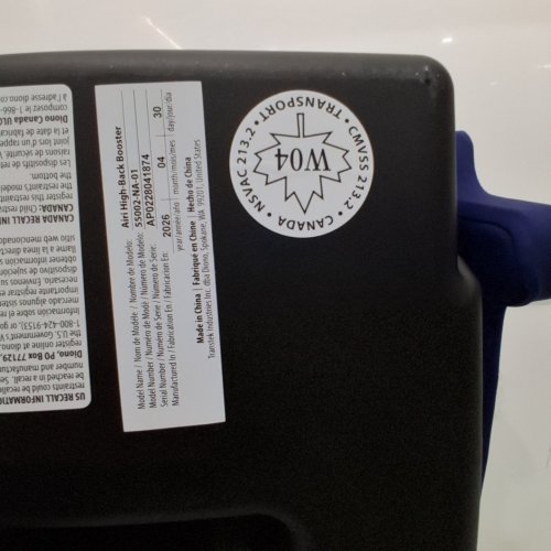 DIONO AIRI HIGH BACK BOOSTER CAR SEAT - 40LBS TO 120LBS - BLUE (MODEL: 55002-NA-01) image 2
