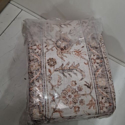TORTANIA VINTAGE ORIENTAL WASHABLE AREA RUG - 9FT X 12FT - ORANGE image 5