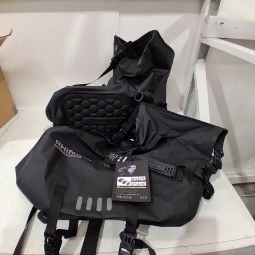 2PC RHINOWALK WATERPROOF MOTORCYCLE SADDLE BAG - EXTRA LARGE - BLACK - (MODEL: MT1448) image 3