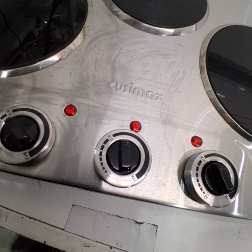 CUSIMAX ELECTRIC COOKTOP - 120 V, 1800W - SILVER (MODEL: CMIP-3301) image 2