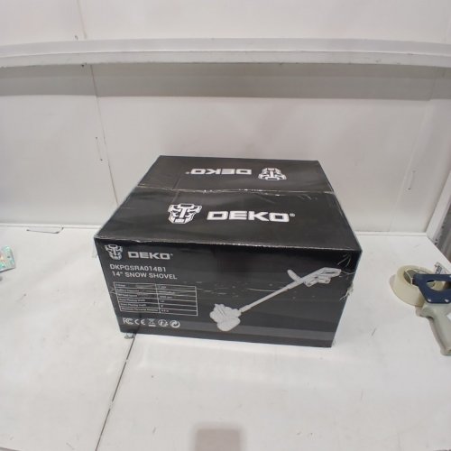 DEKOPRO ELECTRIC SNOW SHOVEL CORDLESS BATTERY POWERED BLOWER - 14" - 40V - 1000W - BLACK/GREY (MODEL: DKPGSRA014B1) image 2