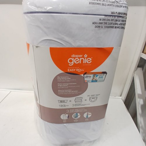 DIAPER GENIE ESSENCE PAIL DIAPER PAIL SYSTEM - 24" - WHITE image 3
