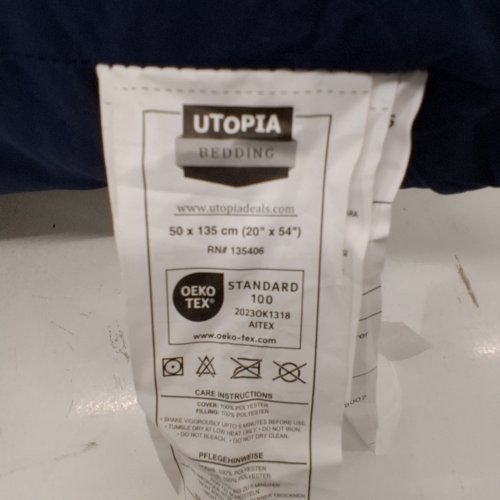 UTOPIA BEDDING FULL BODY PILLOW FOR ADULTS - 20" X 54" - NAVY image 3